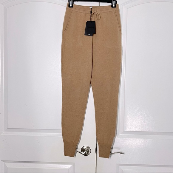 Naadam The Essential Cashmere Sweatpants size XXS in Camel NWT - Picture 5 of 10